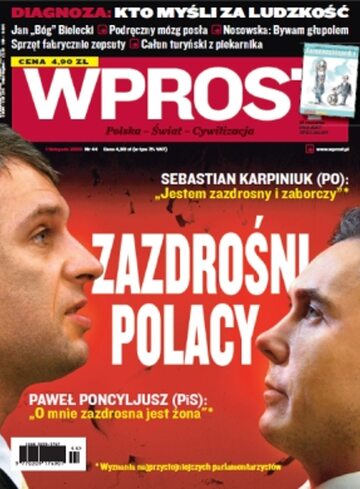 Okładka tygodnika WPROST: 44/2009